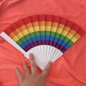 Celebrate PRIDE🌈🌈 Gorgeous rainbow fan- ❤️🧡💙